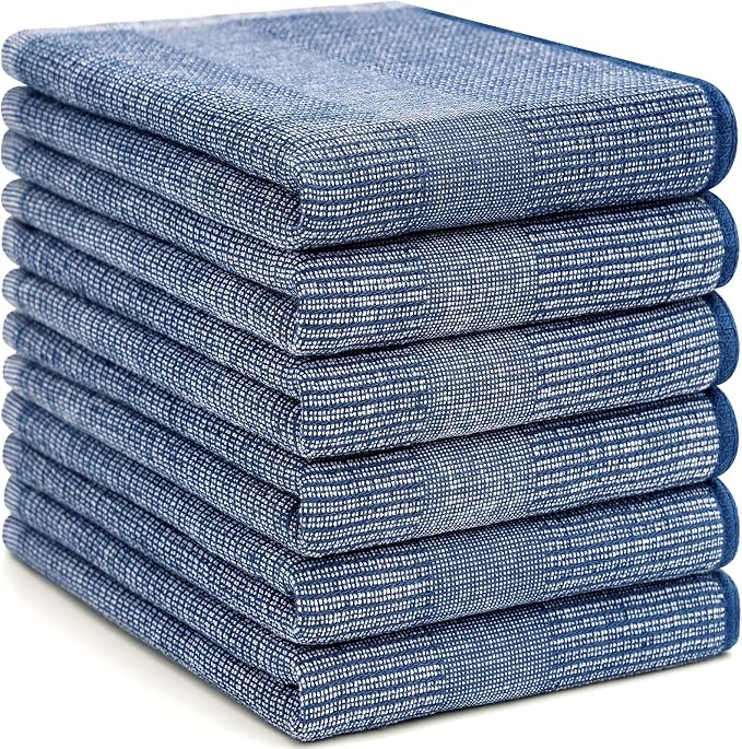 Homaxy Premium Kitchen Towels, Large Cotton Kitchen Hand Towels, Flat and Terry - Image 8