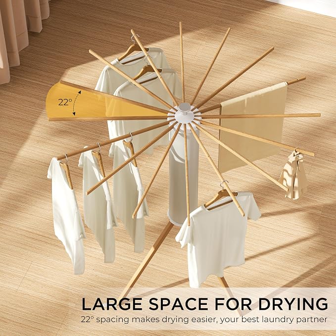 Tripod Clothes Drying Rack, Garment Rack Portable and Foldable Space Saving - Image 6