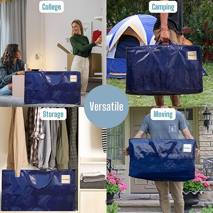 VENO 6 Pack Moving and Storage Bags, Heavy Duty, Alternative to Moving Boxes - Image 7