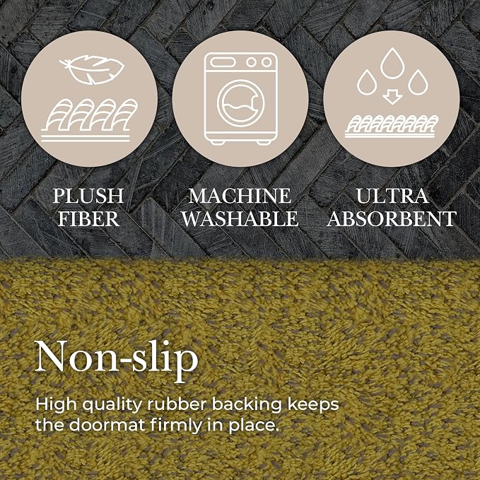 Premium Microfiber Indoor Door Mat – 36"x72" Washable Entry Mat, Waterproof - Image 5