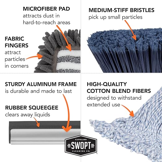 SWOPT 7-Piece Ultimate Indoor Kit — Includes 48” and 60” Wooden Handles - Image 7