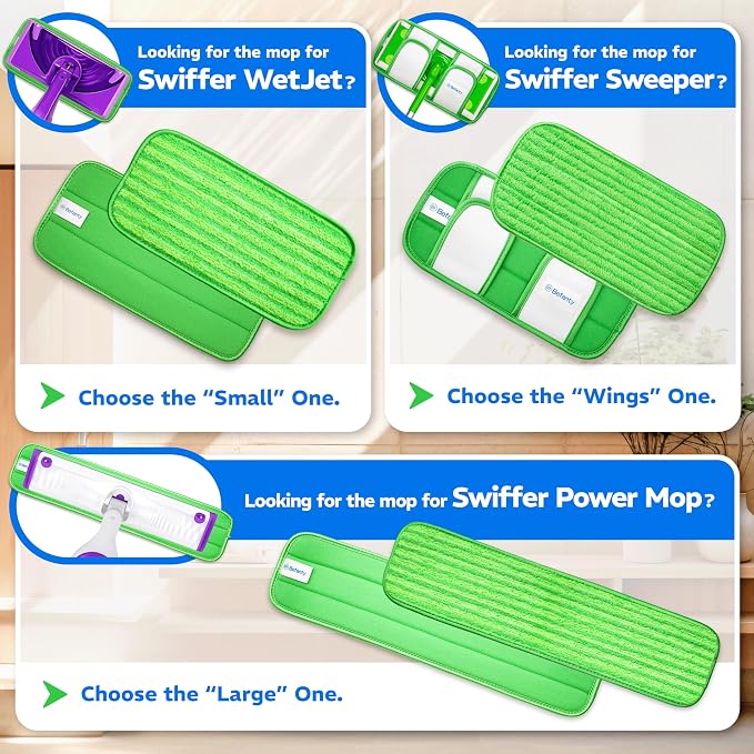 3 Pack Reusable Microfiber Mop Pads, Compatible - Image 7