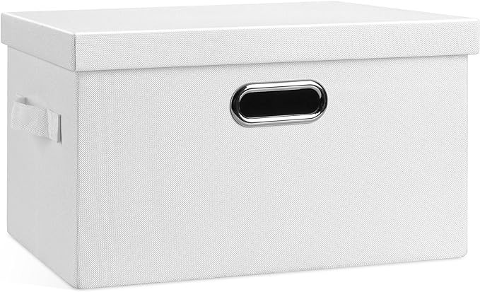 Medium 15" 21 Quart Collapsible Stackable Storage Bins by GraciadecoStorage