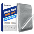 KING MOUNTAIN Grey Window Screen Repair Tape, 3inX15FT Heavy Duty Screen Repair by ForABetterHomeLife
