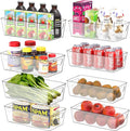 Simple Houseware Fridge Organizer Storage Bins, 8 Packs by SimpleHouseware