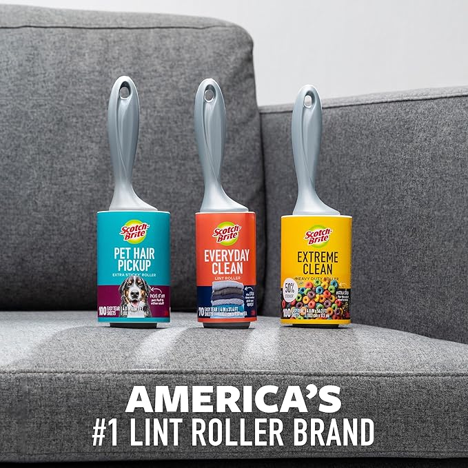 Scotch-Brite™ Everyday Clean Lint Roller Combo Pack 836RS-95-5pka, 1 pack per - Image 7