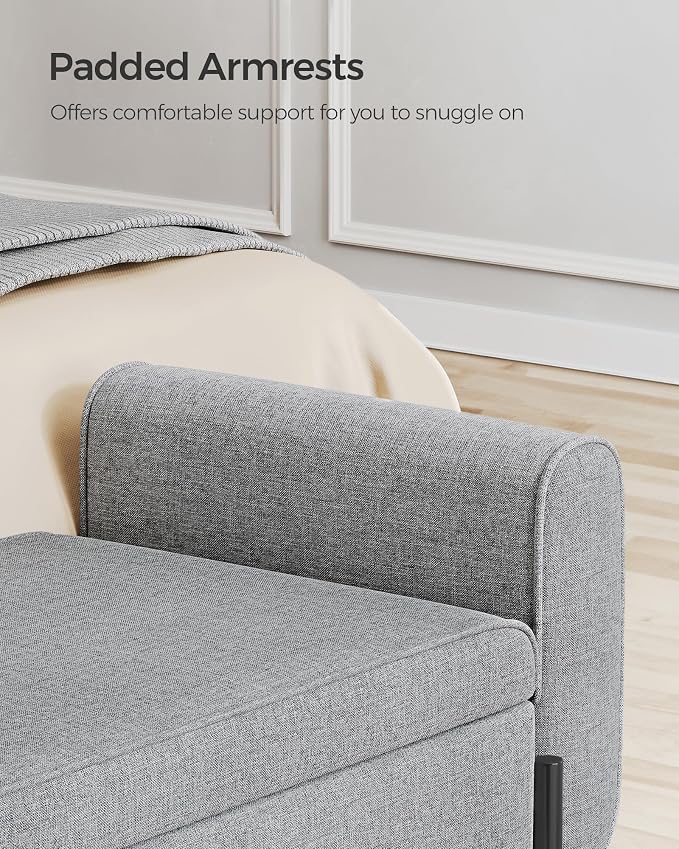 SONGMICS Storage Bench with Armrests, Ottoman - Image 8