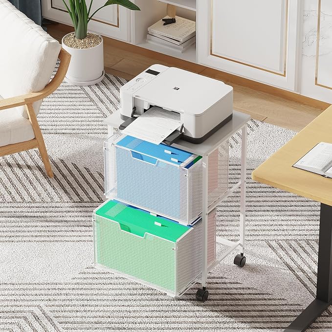 Letter/Legal Rolling File Cabinet, Rolling File Cart - Image 6