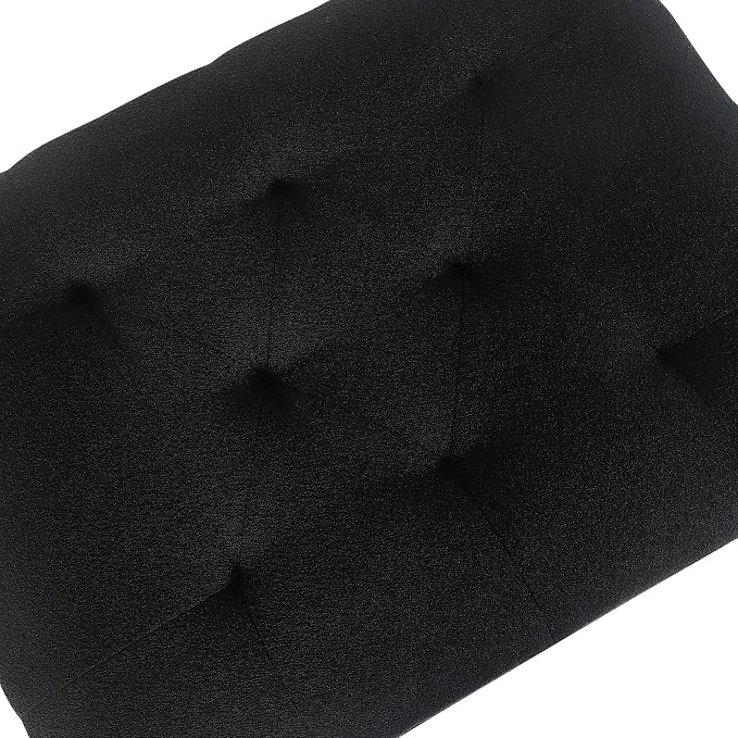 Joveco Storage Ottoman Bench, Rectangle 24″ Linen Foot Rest Stool Square - Image 6