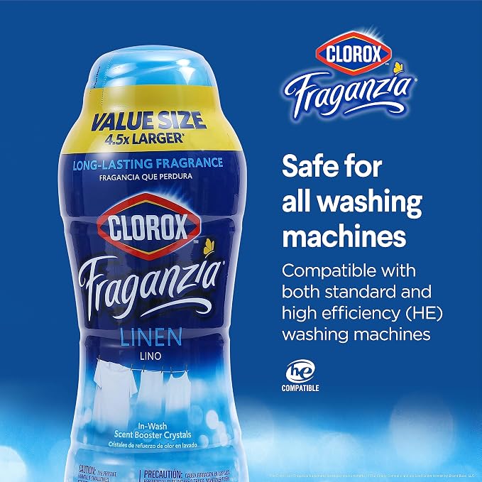 Clorox Fraganzia Laundry Scent Booster Crystals in Linen Scent - Image 5