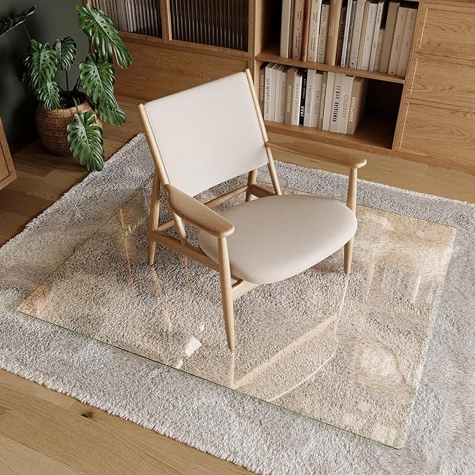 Koonmi Tempered Glass Chair Mat 40"x48" - Image 4