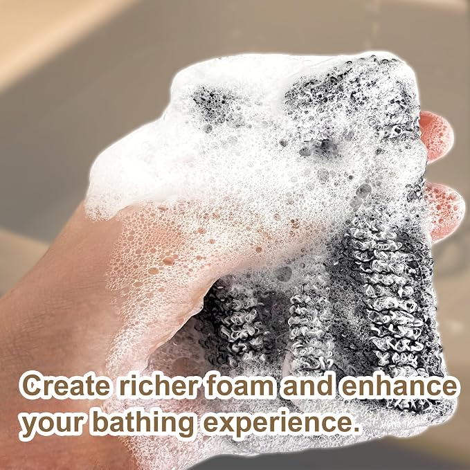 4 Pack Soap Bag Different Roughness Deep and Gentle, Bar Soap Pouch Saver Pocket - Image 5