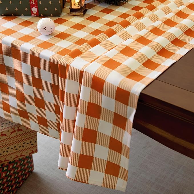 Waterproof Checkered Tablecloth Fabric - Image 7