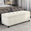 BELLEZE 47" Storage Ottoman, Storage Bench by BELLEZE