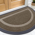 OLANLY Half Circle Door Mat Indoor Outdoor Entrance Welcome, Waterproof by OLANLY