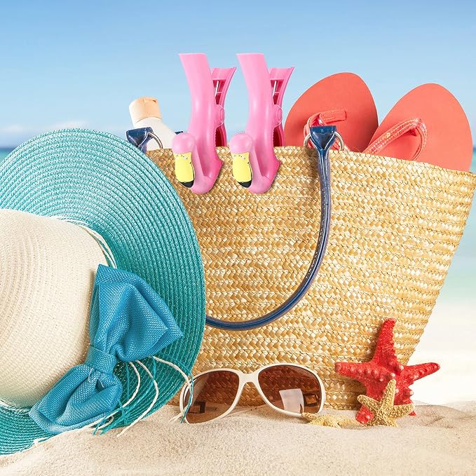 4 Pieces Beach Towel Clip Jumbo Size Chair Clips Towel Holder Clothes Pegs - Image 4