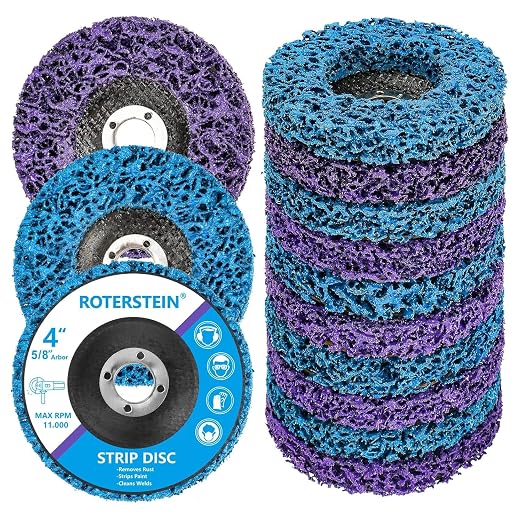 10 Pack Strip Discs Stripping Wheel 4 inch by ROTERSTEIN