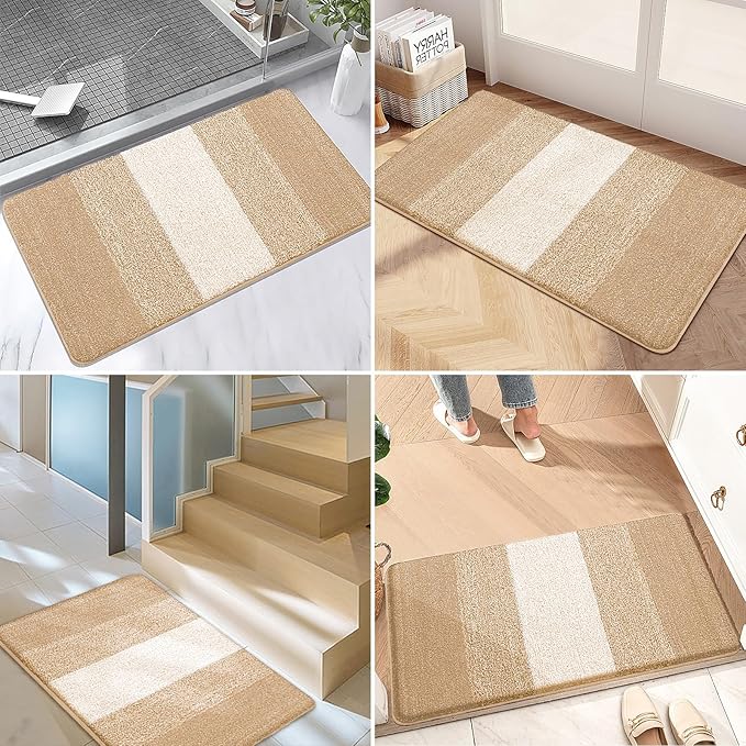 Kitinjoy Indoor Outdoor Door Mat, 71x47 Non-Slip Absorbent Dirt Trapper - Image 6