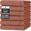 Homaxy Premium Kitchen Towels, Large Cotton Kitchen Hand Towels, Flat and Terry by Homaxy