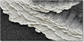 NANKAI 24x48 Inch Hand Painted 3D Ocean Wave Landscape Oil Painting Black and by NANKAIOilPaintingArt