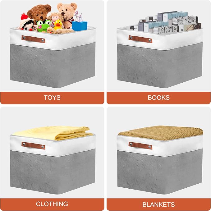 11in Open Fabric Storage Basket - Image 5