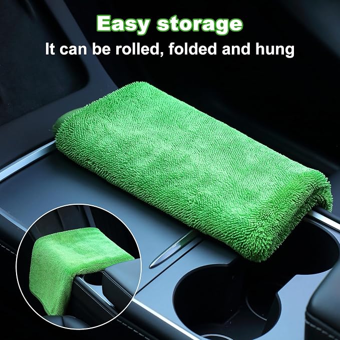 JOYMOOP Microfiber Towels for Cars, Quick Drying Car Microfiber Cleaning Cloth - Image 8
