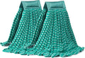 2 Pack Large Microfiber Tube Mop Heads, 6 inch, Heavy Duty Mop Head, Highly by DRKLEAN