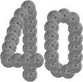 40 Pcs Stainless Steel Scrubber Bulk, Heavy Duty Steel Wool Scrubber 40 Gram by Akamino