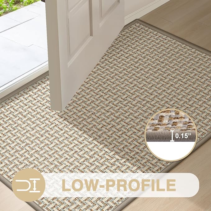 LEKEEPGO Door Mat Indoor Entrance 24"x47", Absorbent Indoor Door Mat Large - Image 4