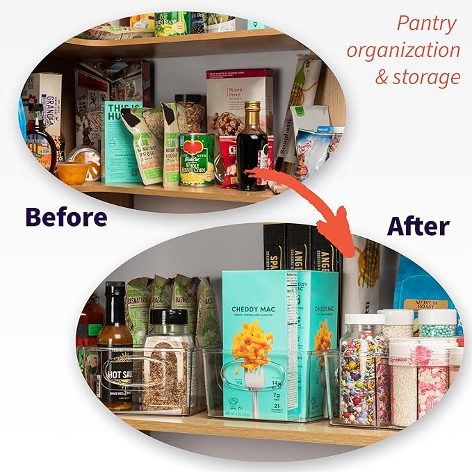 Pantry Organizers and Storage and Cabinet Organizer, 4 Pack - Image 2