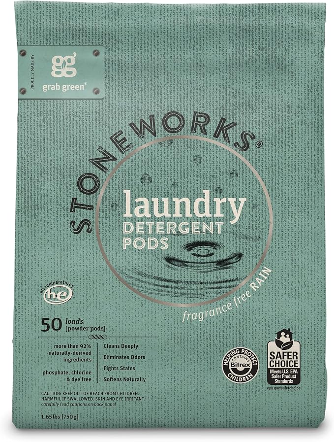 Grab Green Stoneworks Laundry Detergent Pods and Dryer Sheet Bundle, Fragrance - Image 2