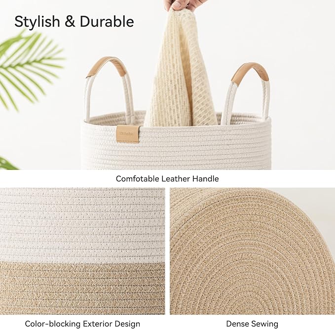 62L Striped Laundry Hamper - Image 5