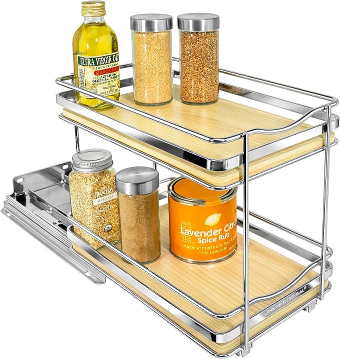 LYNK PROFESSIONAL® Élite™ Pull Out Spice Rack Organizer by LYNKPROFESSIONAL