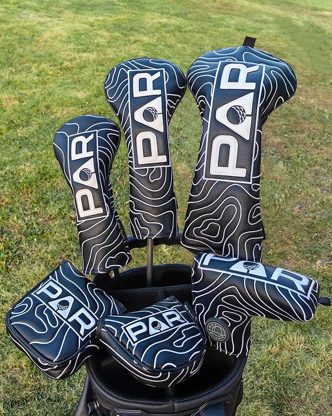Big Teeth Golf Club Covers Full Set Driver Headcover Fairway Wood Hybrid Golf - Image 2
