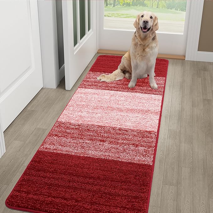 Kitinjoy Indoor Outdoor Door Mat, 48x30 Non-Slip Absorbent Dirt Trapper by Kitinjoy