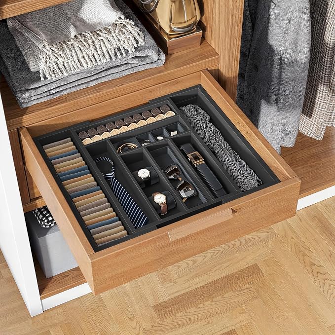 Pipishell Bamboo Expandable Drawer Organizer - Image 7