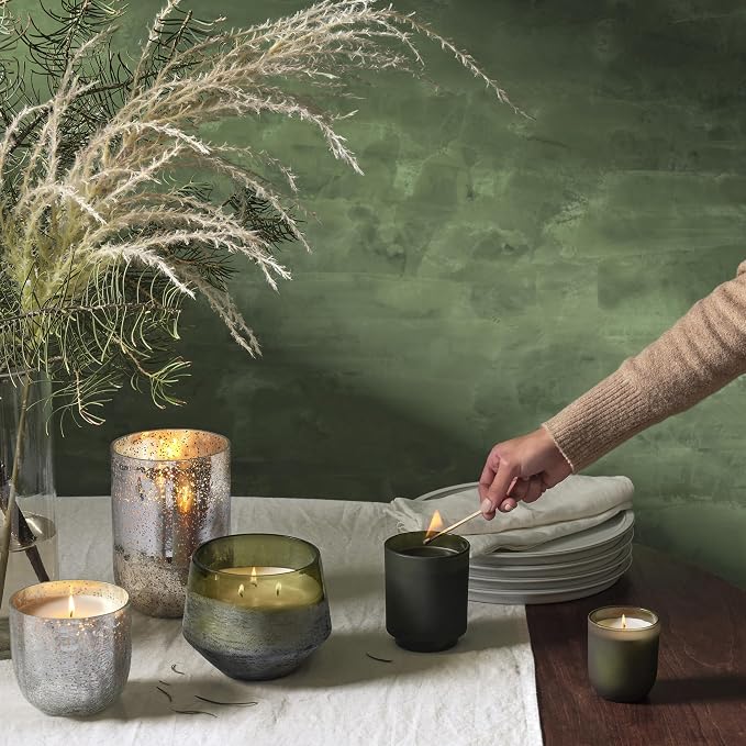 ILLUME Refillable Boxed Glass Candle, Balsam & Cedar - Image 10
