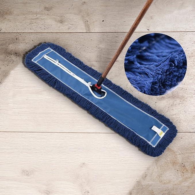 Matthew Cleaning 24'' Industrial Strength Cotton Dust Mop Refill Washable - Image 5
