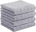 Homaxy 100% Cotton Terry Kitchen Towels, Checkered Designed, Soft and Super by Homaxy