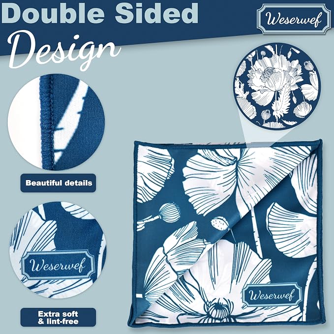 WESERWEF Design Microfiber Glasses Cleaning Cloth – Premium Cleaning Cloth - Image 3