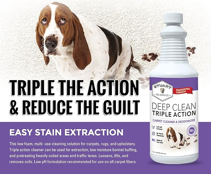 Professional Strength Deep Clean 3X Carpet Cleaner Solution & Deodorizer - Image 4
