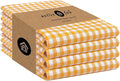 Native Fab 4 Pack Yellow Gingham Cotton Dish Towels 16"x26" by NativeFab