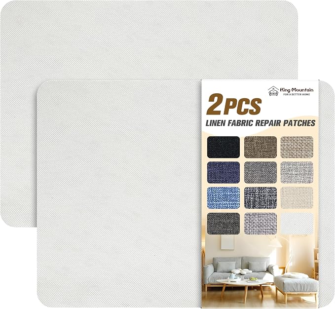 Self-Adhesive Fabric Patches for Sofa and Clothes Repair, 8X11 inch 2 PCS by ForABetterHomeLife