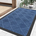 Smiry Front Door Mat Outside Entrance, Heavy Duty Outdoor Indoor Natural Rubber by Smiry