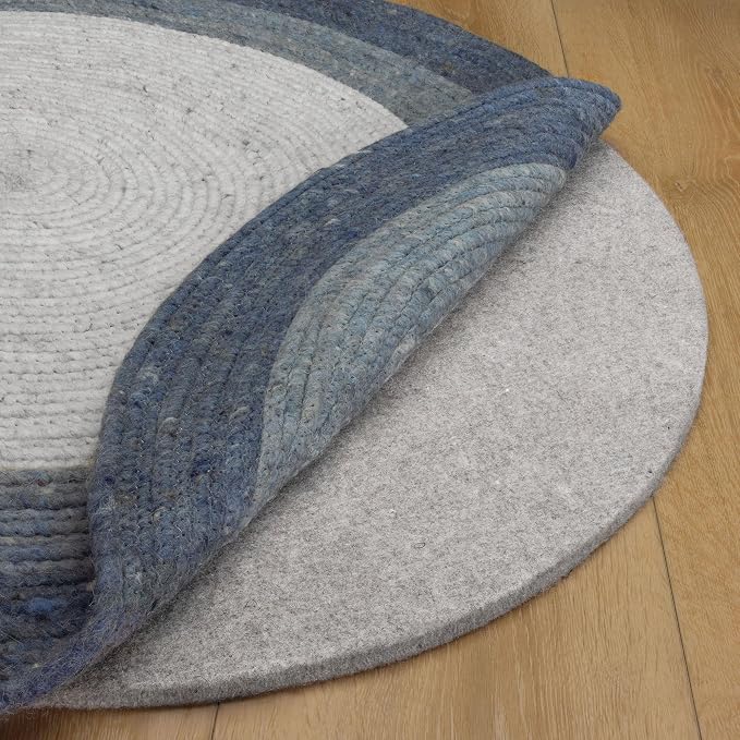 RUGPADUSA - Eco-Plush - 9' Round - 3/8" Thick - 100% Felt - Extra Cushioned Rug by RugPadUSA