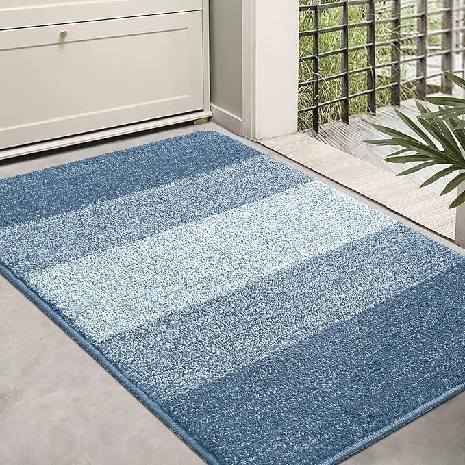 Kitinjoy Indoor Outdoor Door Mat, 36x24 Non-Slip Absorbent Dirt Trapper by Kitinjoy