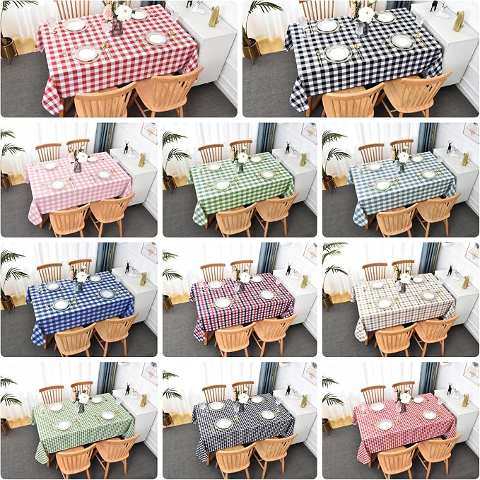 Classic Gingham Tablecloth Fabric - Image 7