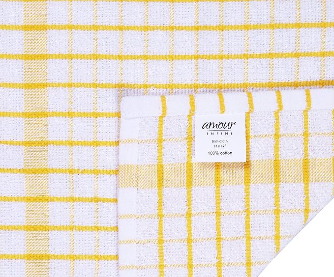 AMOUR INFINI Kitchen Dish Cloths Set of 8 - Image 6