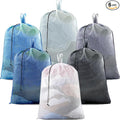 6 Pack 24 x 36 Inches Blue Mesh Laundry Bag by Wesnoy