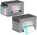 2 Pack Trash Bag Holder Dispenser, Oxford Cloth Garbage Bag Storage Organizer by Thkvesn